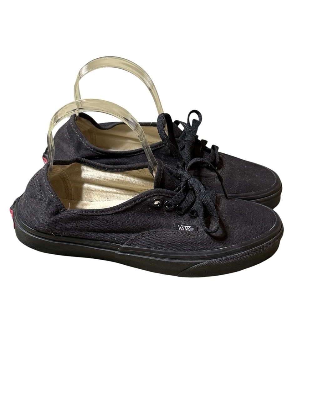 VANS Authentic Men's Size 6.5 Women Size 8 Black Original Low Top Sneakers